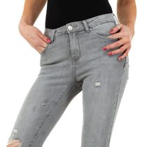 Šedé dámské džíny