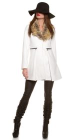 Bílý kabát dámský