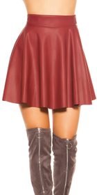 Dámská koženková mini sukně