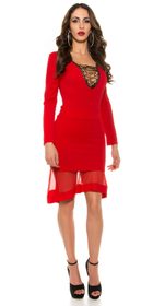 Červená sukně dámská
