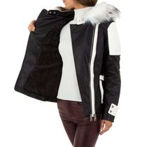 Koženková bunda s kapucí