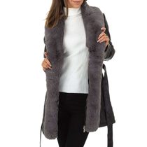 Zimní kabát z koženky