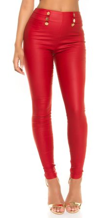 Červené sexy kalhoty