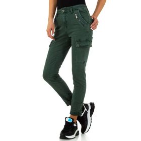 Zelené cargo džíny