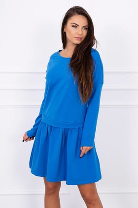 Modré dámske šaty