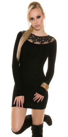 Černé dámské mini šaty