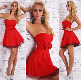 Krátké dámské šaty červené