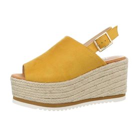 Žluté letní sandály