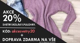 Black Friday: Doprava zdarma a akcie na svetre