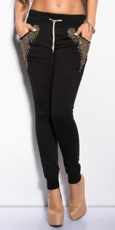 ROCK 'N' ROLL LEOPARD DENIM CAPRI PANTS