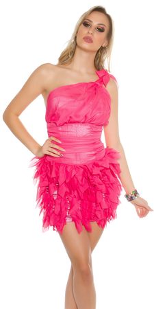 Dámske ružové koktejlové šaty