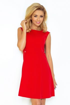 Červené dámské šaty 137-2