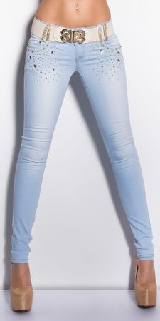 Světlé moderní džíny