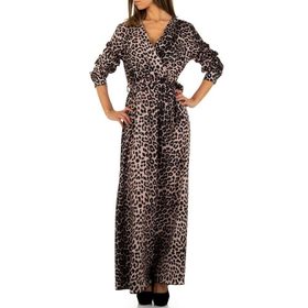 Dlouhé šaty s leopardím motivem