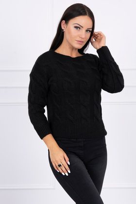 Pletený krátký svetr