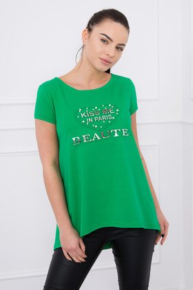 Zelené letné tričko dámske