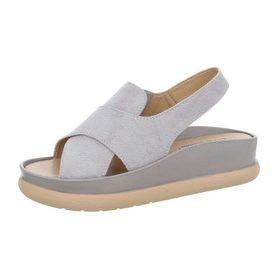 Letné dámske sandále sivé