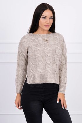 Pletený krátký svetr