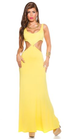 Žluté dámské šaty