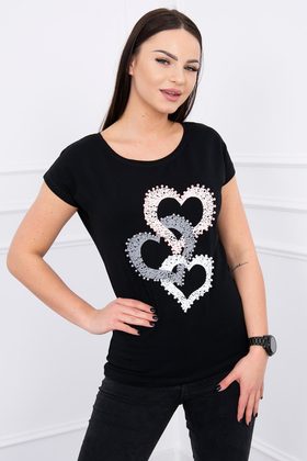 Dámské tričko Hearts