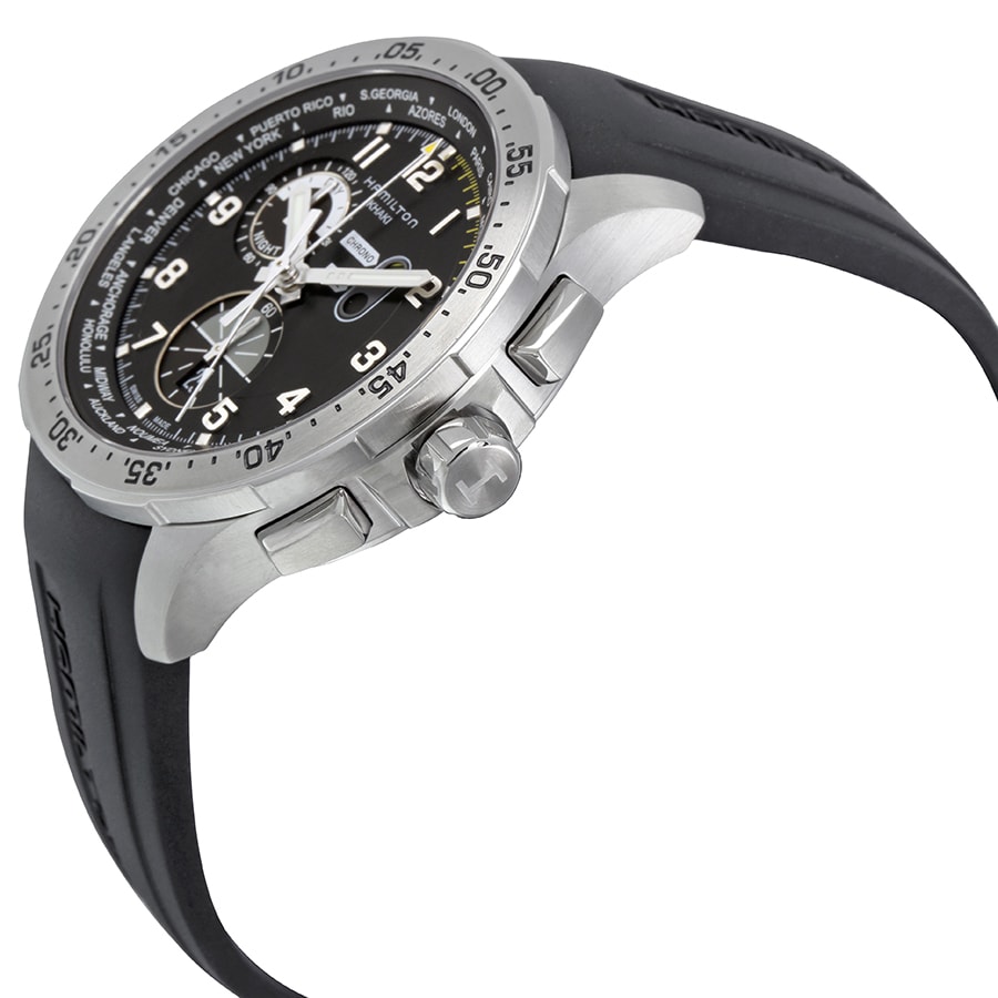 Hamilton Khaki Aviation Worldtimer Chrono Quartz ...