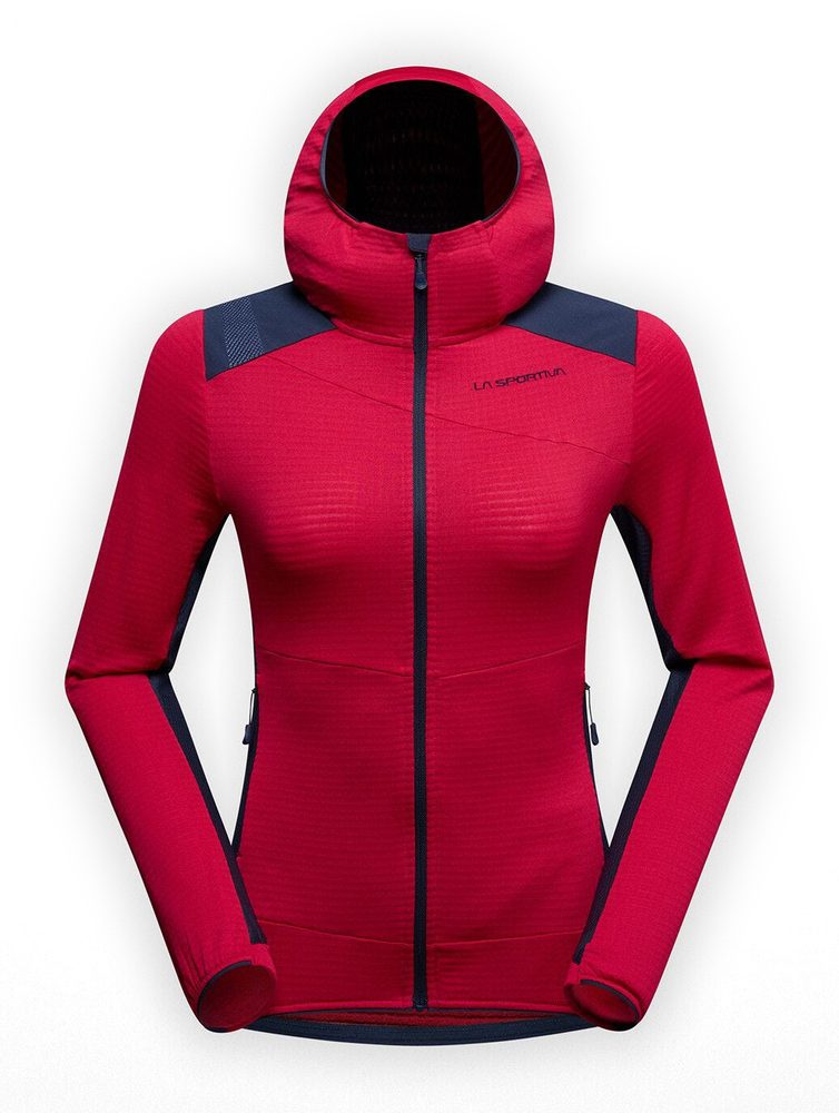 Aequilibrium Thermal Hoody W Azalea/Night Sky - Women’s climbing hoody ...