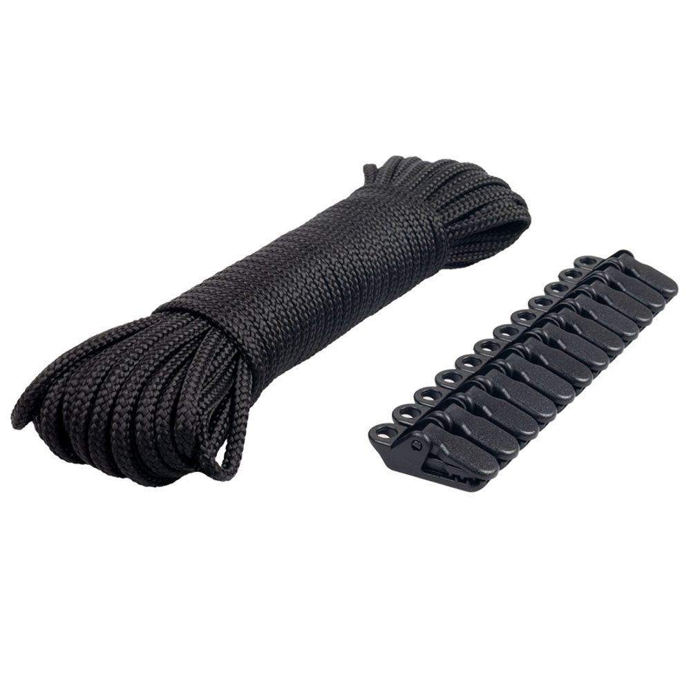 Sada 12 ks svorek + šňůra 3 mm x 15 m