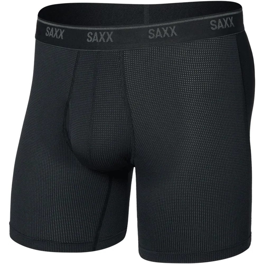 QUEST QUICK-DRY MESH BOXER BRIEF FLY black