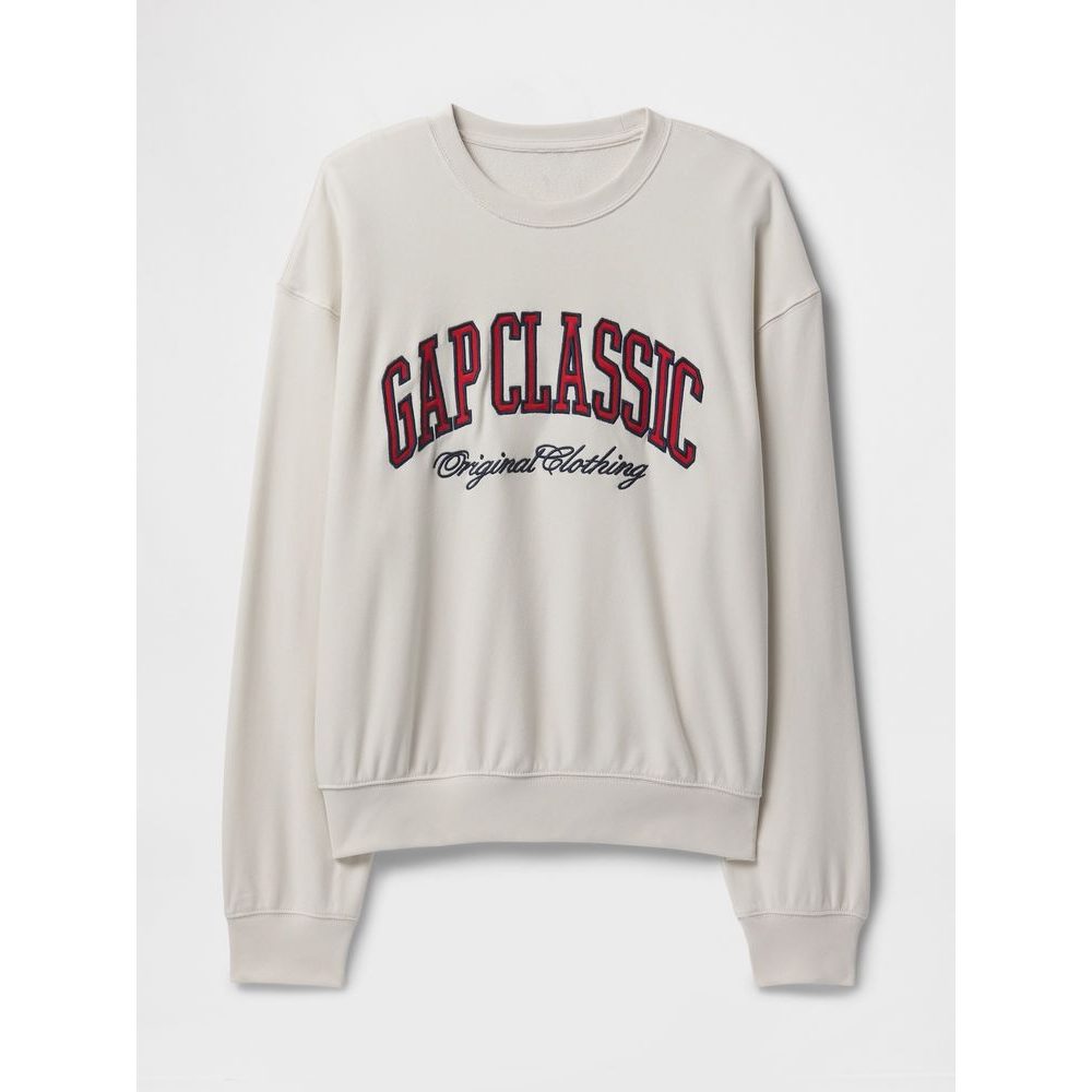 Oversize mikina s logem Béžová