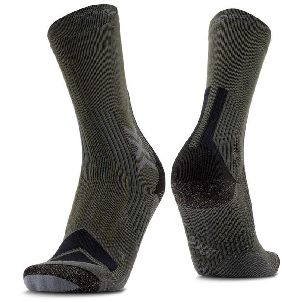 X-SOCKS HIKE EXPERT SILVER CREW, dark sage/black