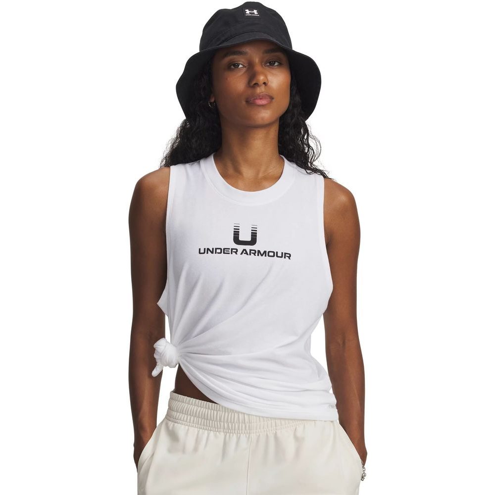 UA Varsity U Tank-WHT