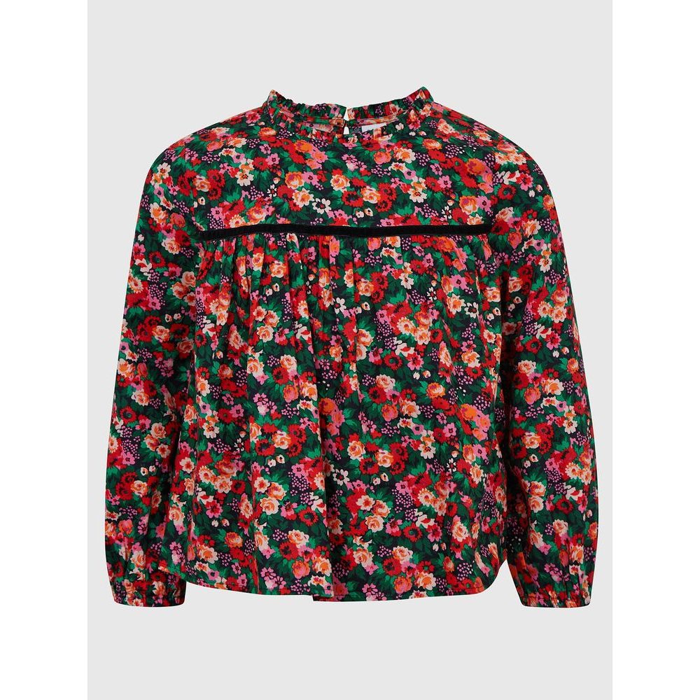 496793-01 Dětská nabíraná halenka Barevná