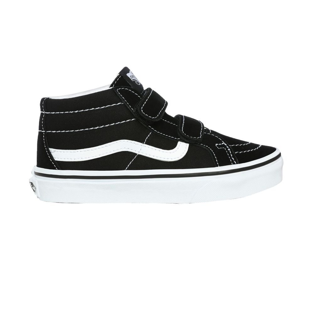 YOUTH SK8-MID REISSUE V SHOES (8-14 roků), Black-True White