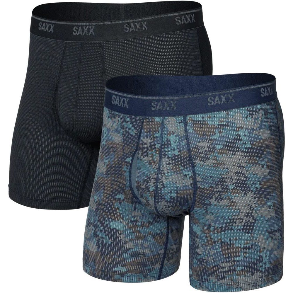 QUEST QUICK-DRY MESH BOXER BRIEF FLY 2PK matrix camo/black