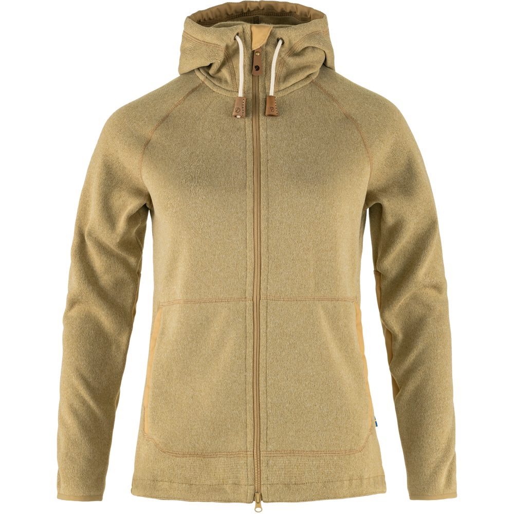 Övik Fleece Hoodie W Dune Beige