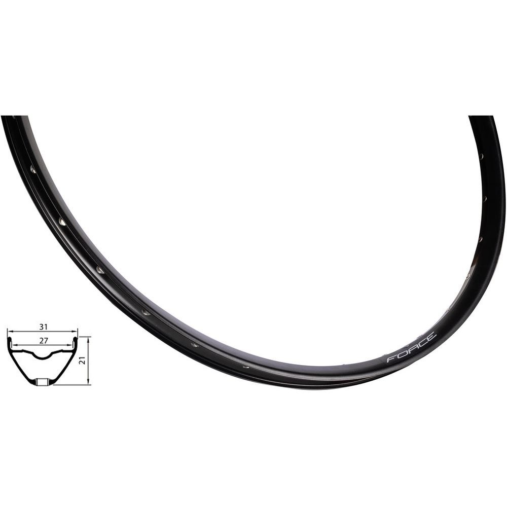 F XC DISC 622x27, 32děr, černý