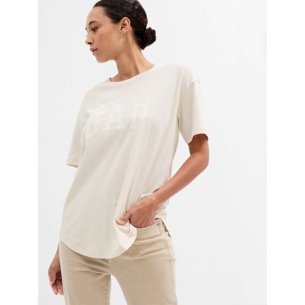757598-04 Tričko s logem GAP Béžová