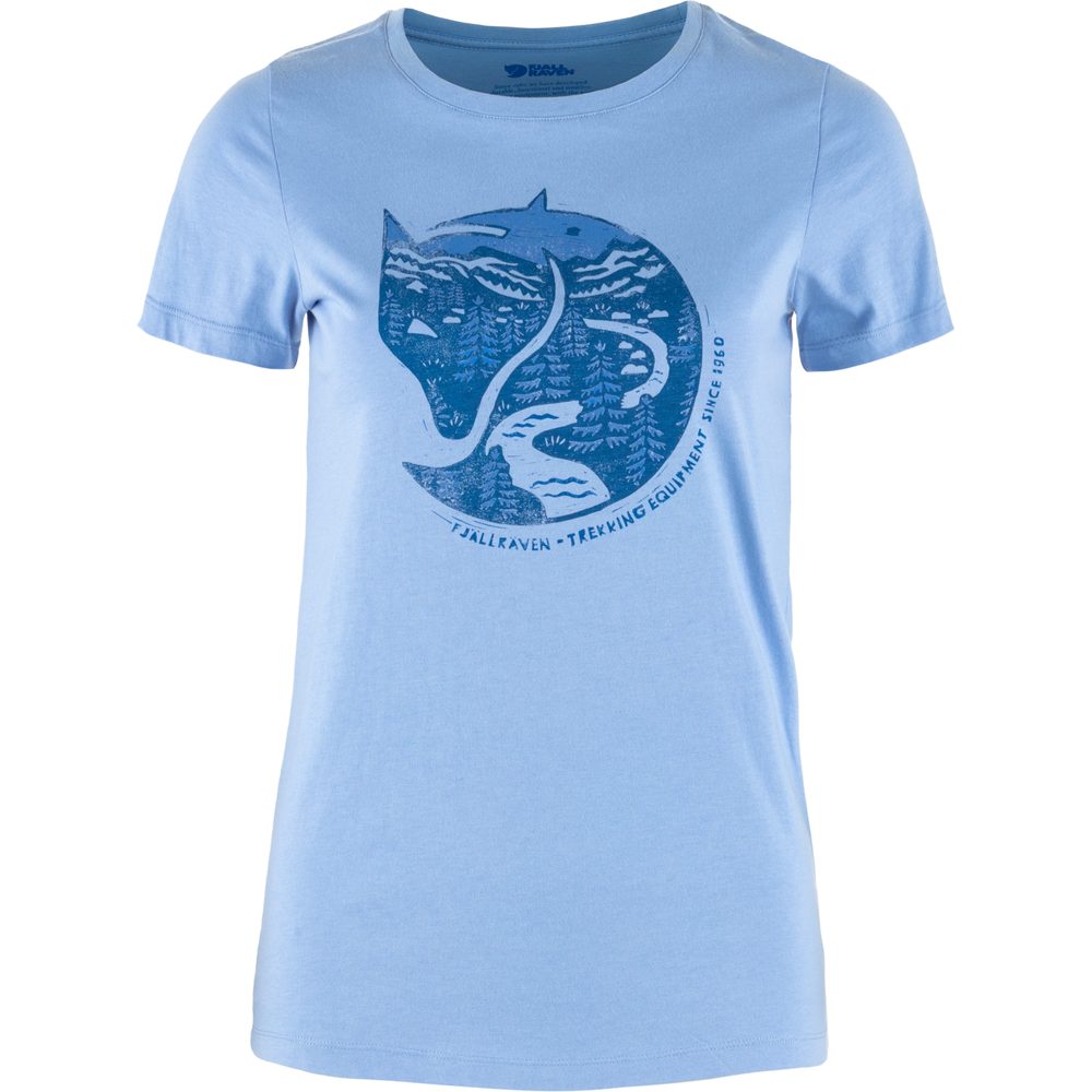 Arctic Fox Print T-shirt W, Ultramarine