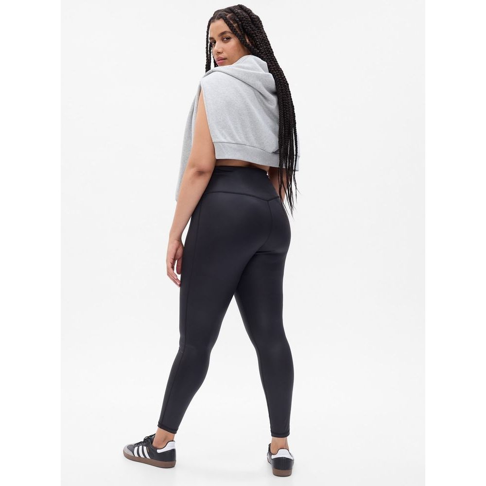 Outdoorweb.eu 792309 00 Leginy GapFit s vysokym pasem erna Women s high gloss leggings GAP 44.30