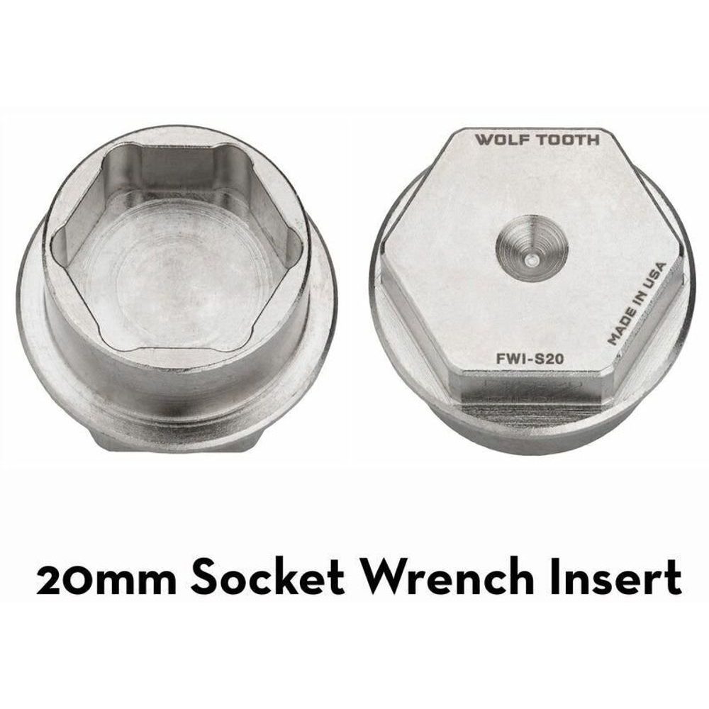 FLAT WRENCH INSERT 20 mm socket