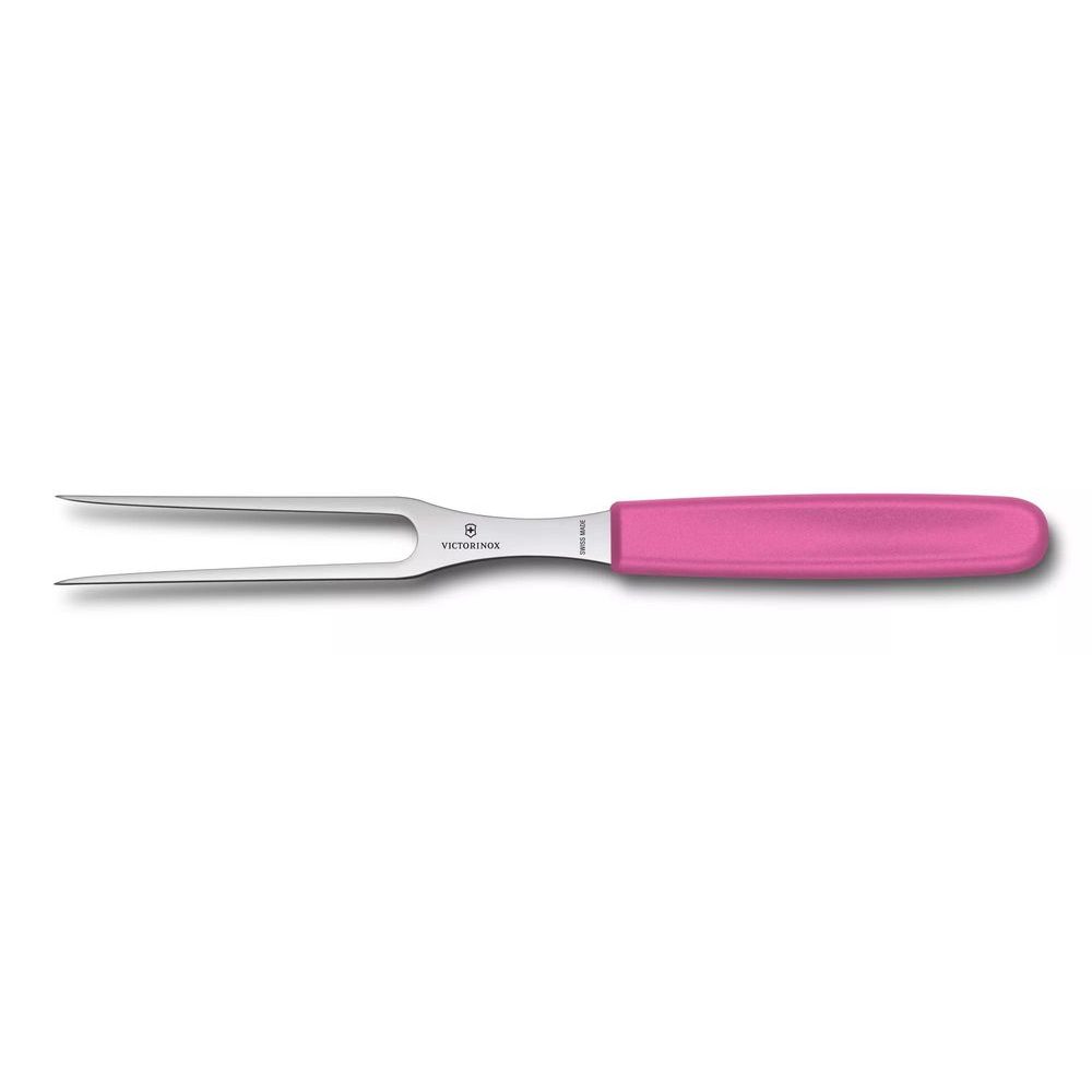 Swiss Classic, carving fork, 15cm, pink, blister