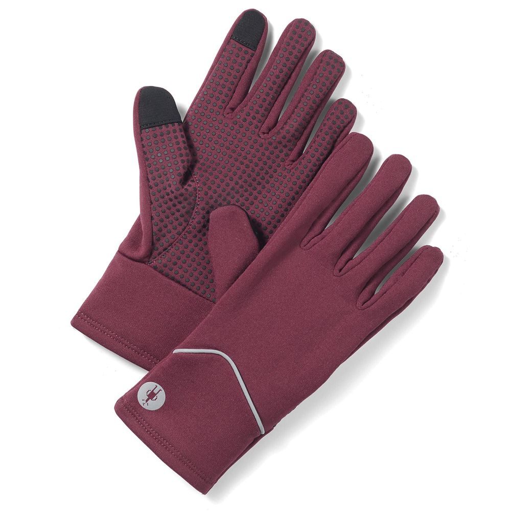 ACTIVE FLEECE GLOVE, black cherry