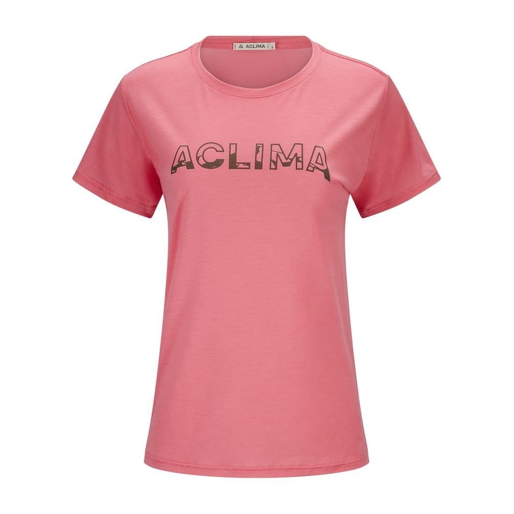 LightWool tee Logo W's Sun Kissed Coral