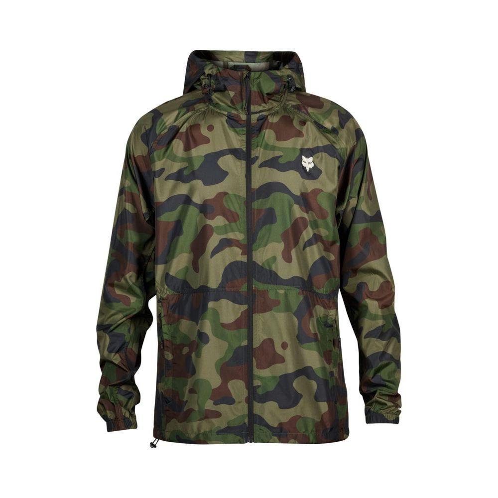 Fox Head Camo Windbreaker, Green Camo