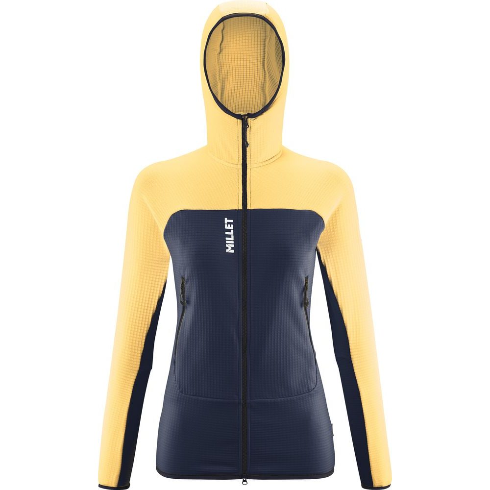 FUSION GRID HOODIE W SUNFLOWER/SAPHIR