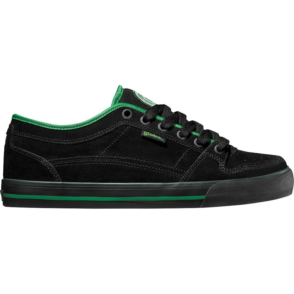 TB - BLACK MOTO GREEN pánské skate boty