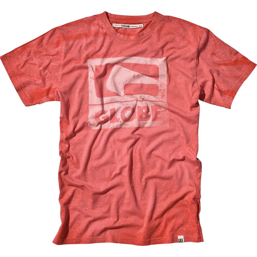 1010018 CORRODED SS TEE RED - pánské tričko kr.rukáv