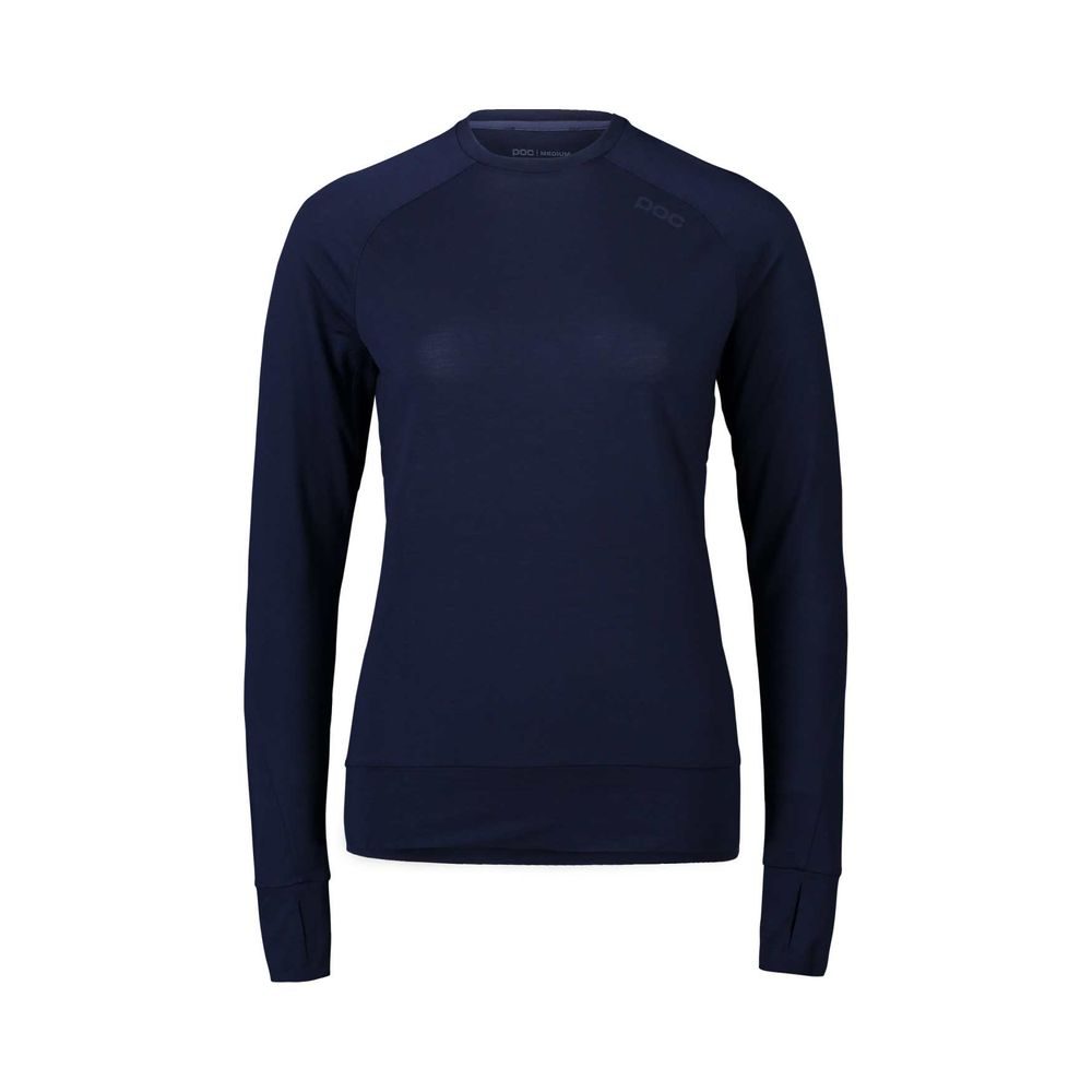 W's Light Merino Jersey Turmaline Navy