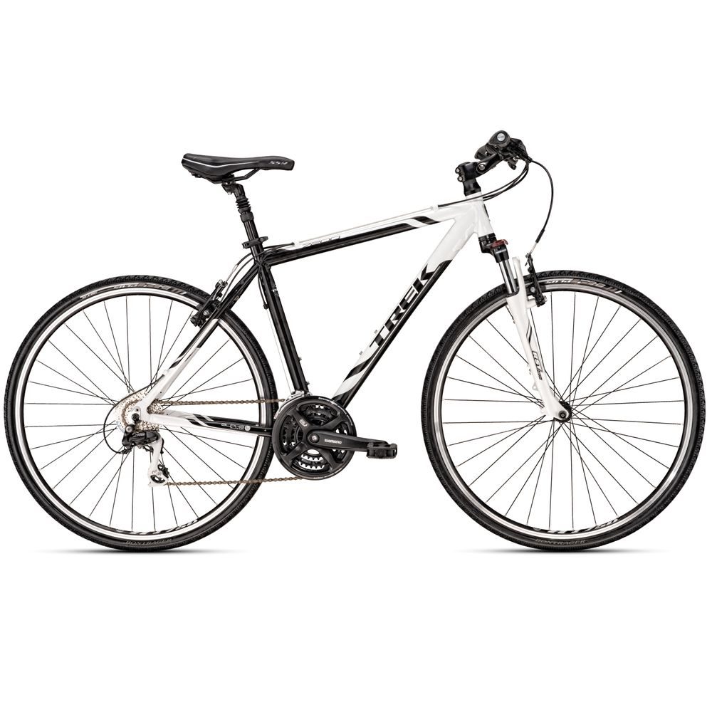 7200 E- PEARL WHITE /BLACK - odpružené trekingové kolo dámské