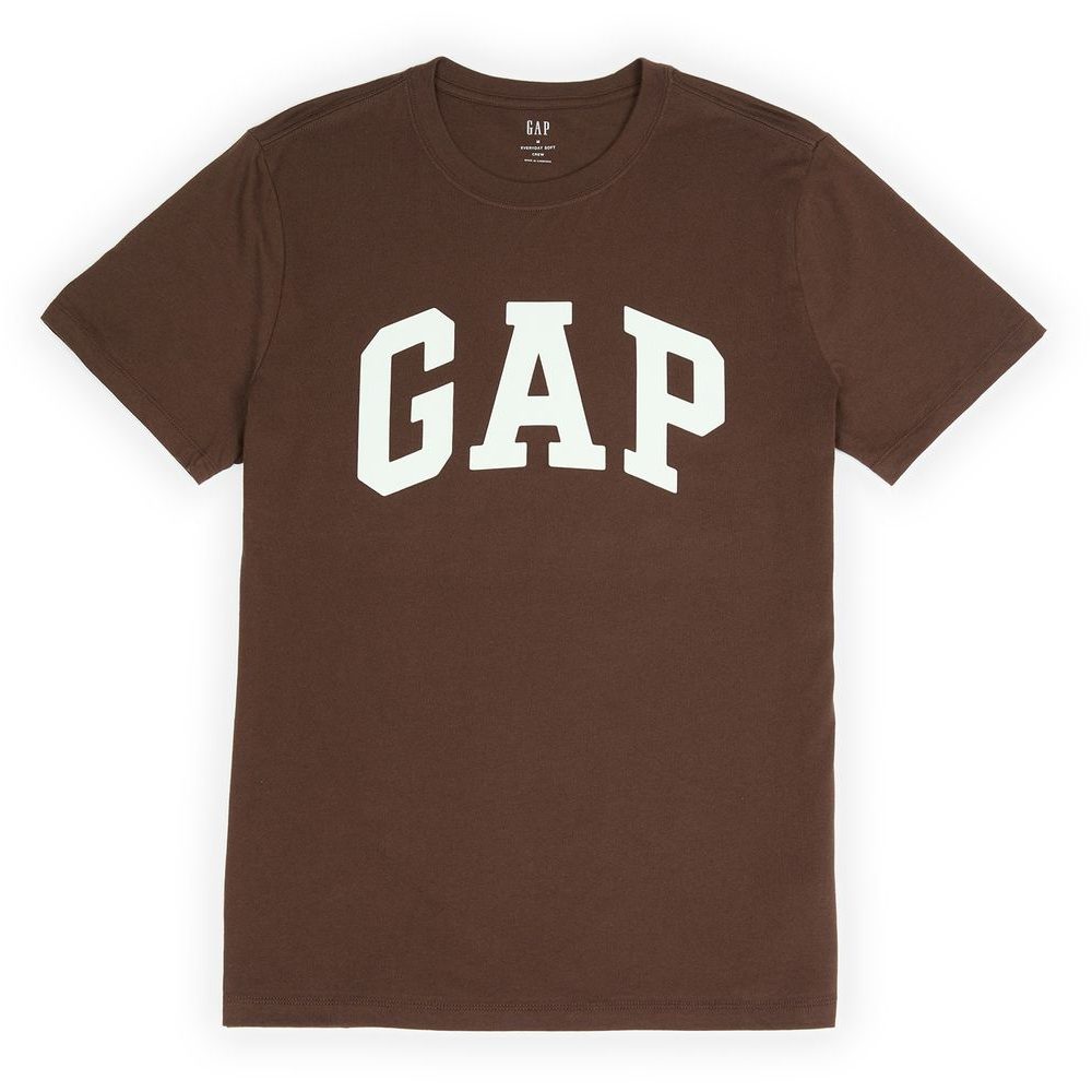 856659-39 Tričko s logem Everyday Soft Hnědá